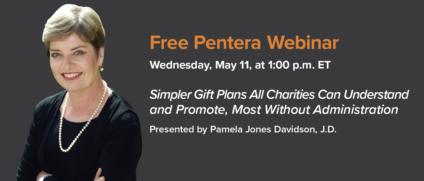 Webinar 5/11: Pamela Jones Davidson, J.D., 