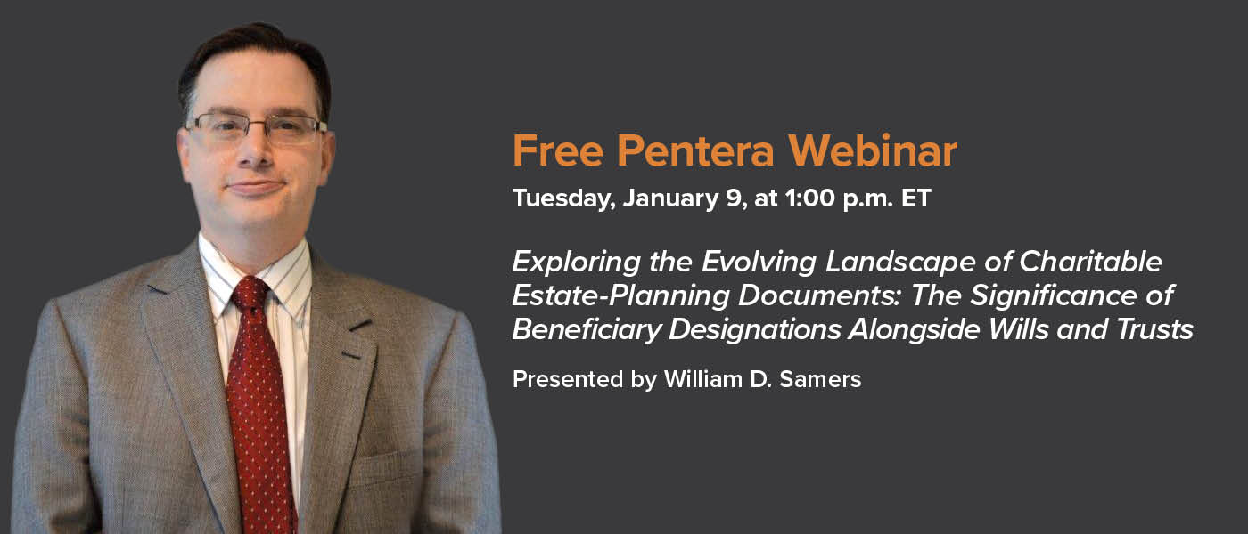 Webinar 1/9: William D. Samers 