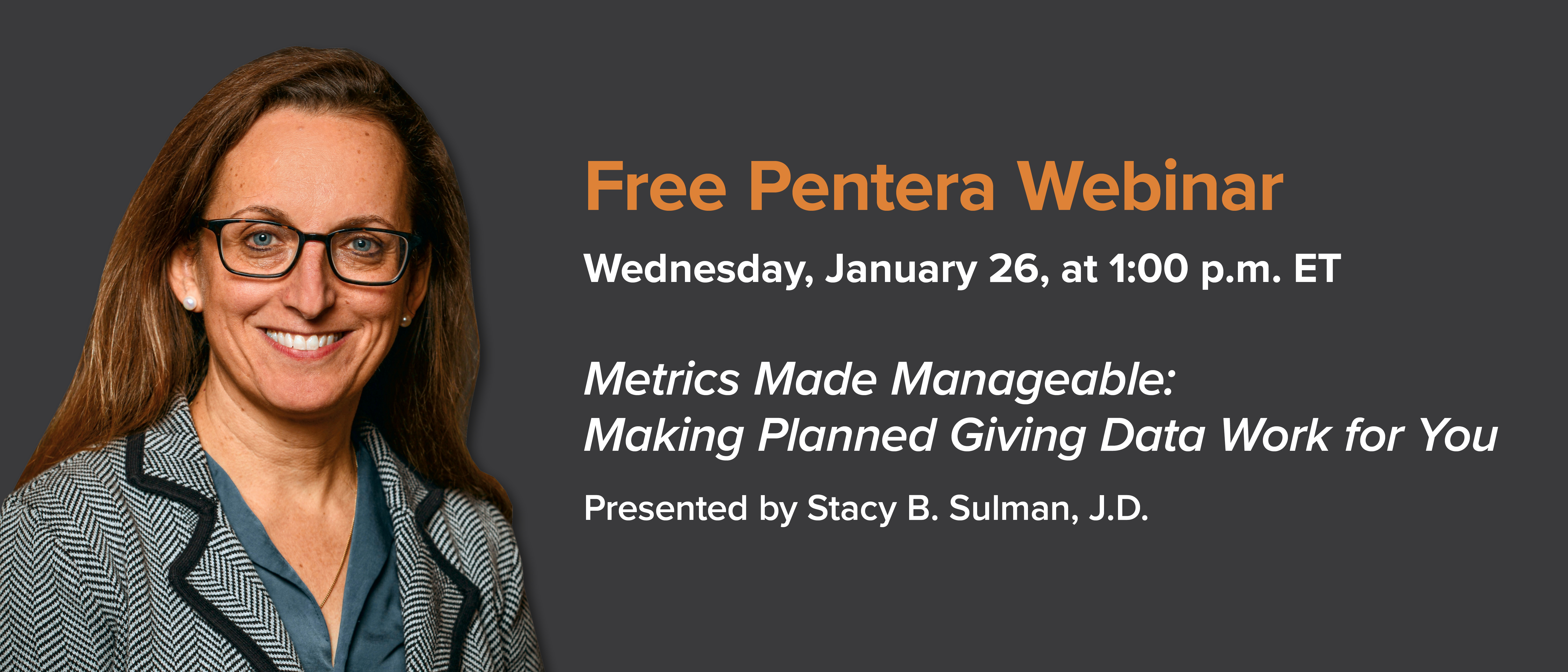 Webinar 1/26: Stacy Sulman, 